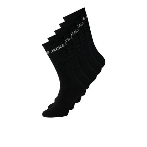 Jack & Jones Junior Tennissokken JACBASIC LOGO TENNISSOCK 5 PACK NOOS JNR (set, 5 paar)