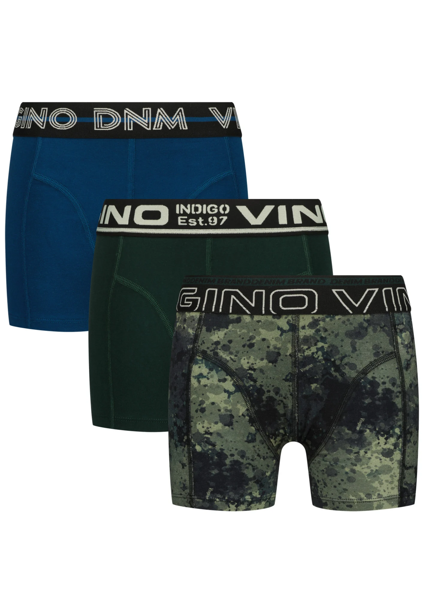 Vingino Jongens ondergoed 3-pack boxers woods deep