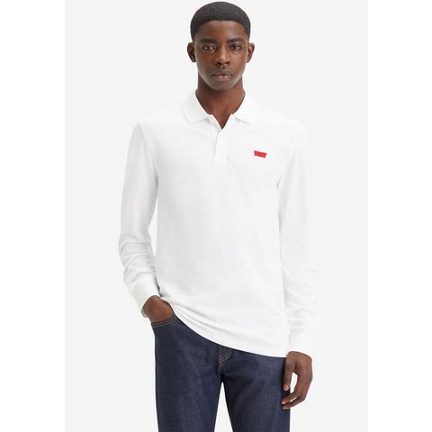 Levi's Poloshirt met lange mouwen met geborduurd logo