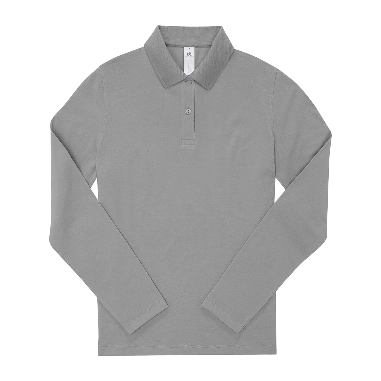 B and C Dames my polo 210 poloshirt met lange mouwen