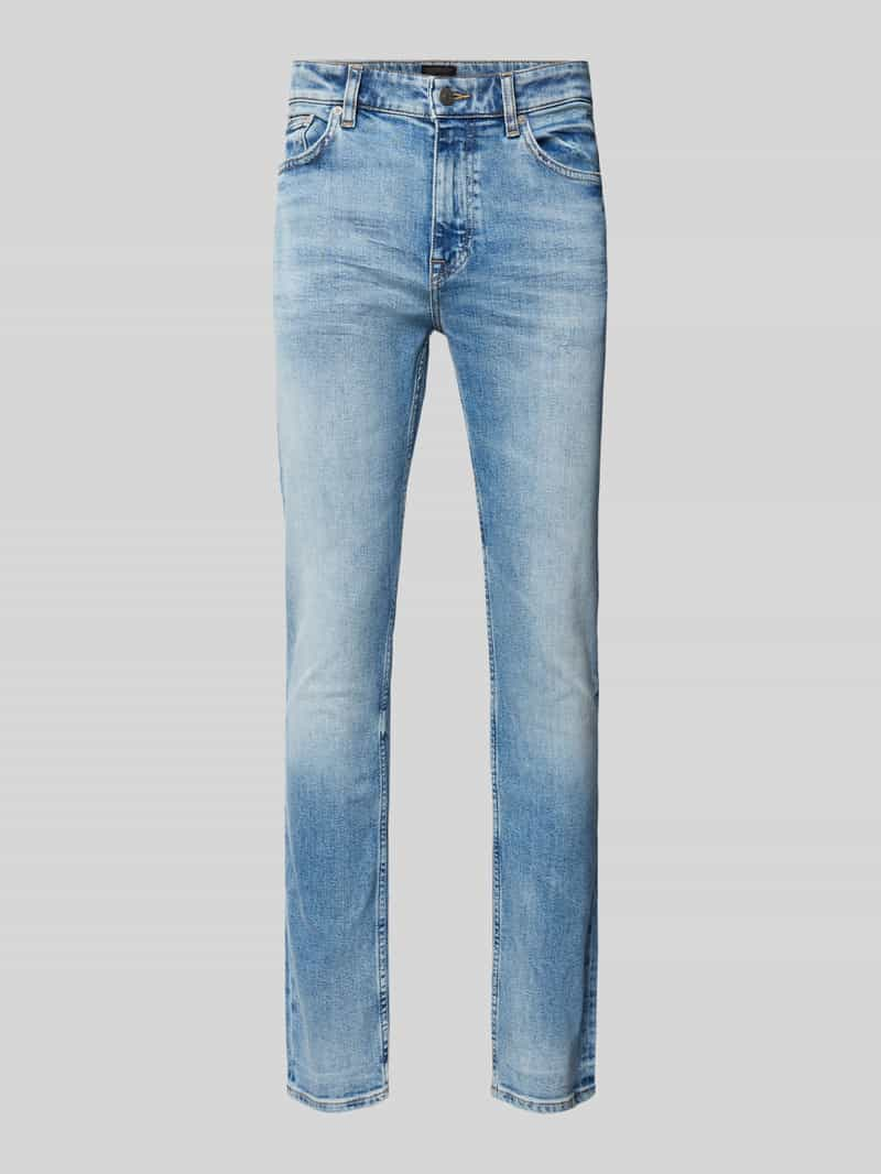 Boss Orange Slim fit jeans in used-look, model 'DELAWARE'