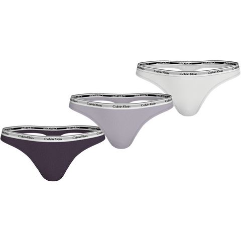 Calvin Klein Tanga 3 PACK THONG (LOW-RISE) (3 stuks)