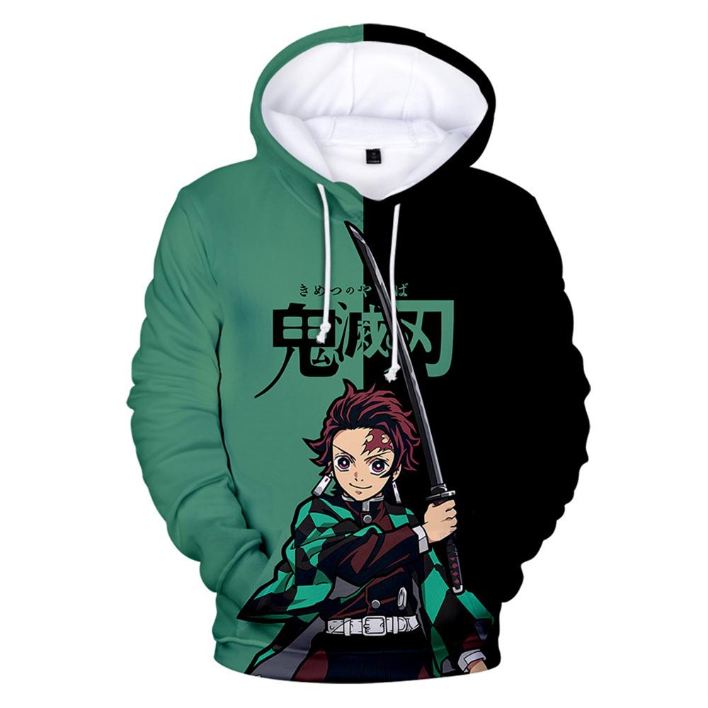 ETST WENDY 005 Herenhoodies Kinderkleding Sweatshirt Lente en herfst Mode Dunne stijl Anime-stijl Demon Slayer Printing Pullover S