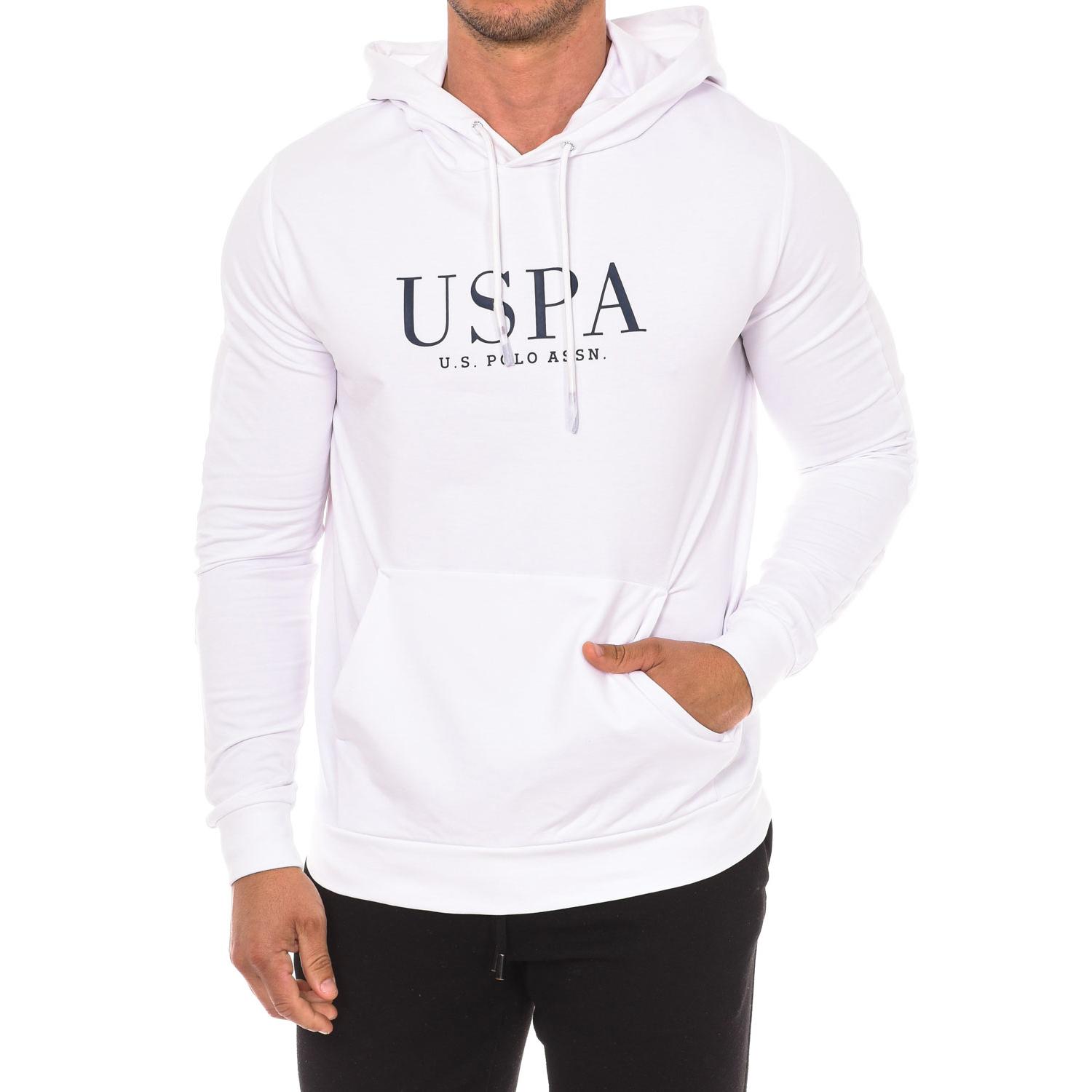 U.S. Polo Assn. Sudadera con capucha 67934 hombre L wit