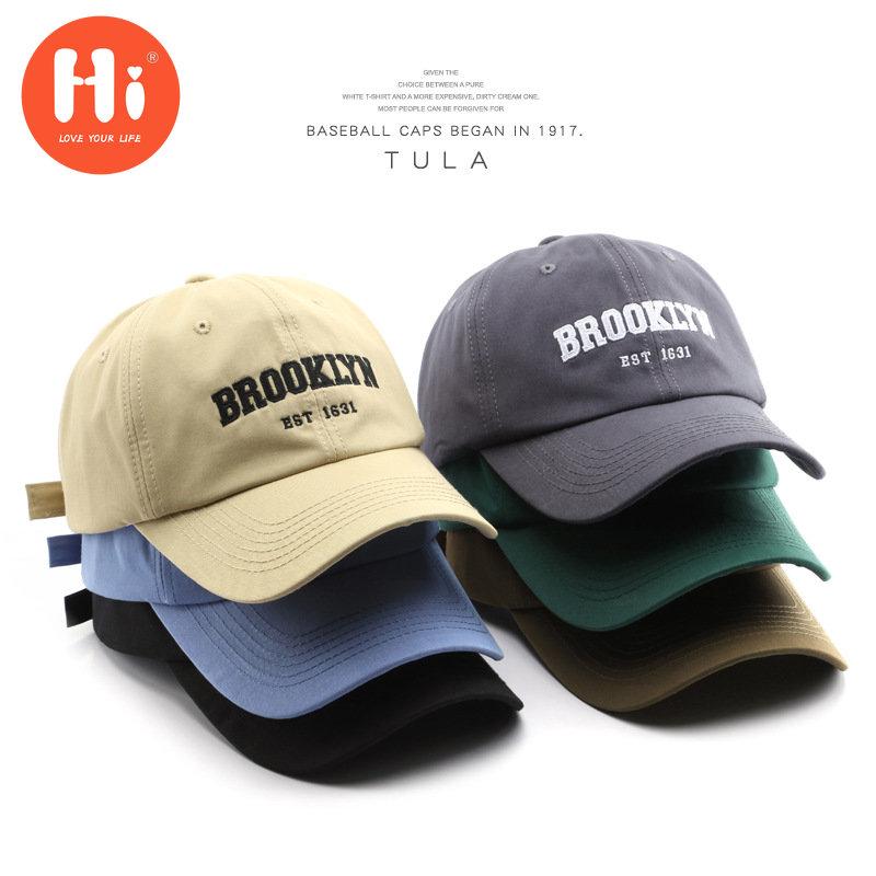 Hi Cap Mode Borduren Baseball Cap Zomer Outdoor Verstelbare Hip Hop Hoeden Bone Snapback Hoed adjustable blauw