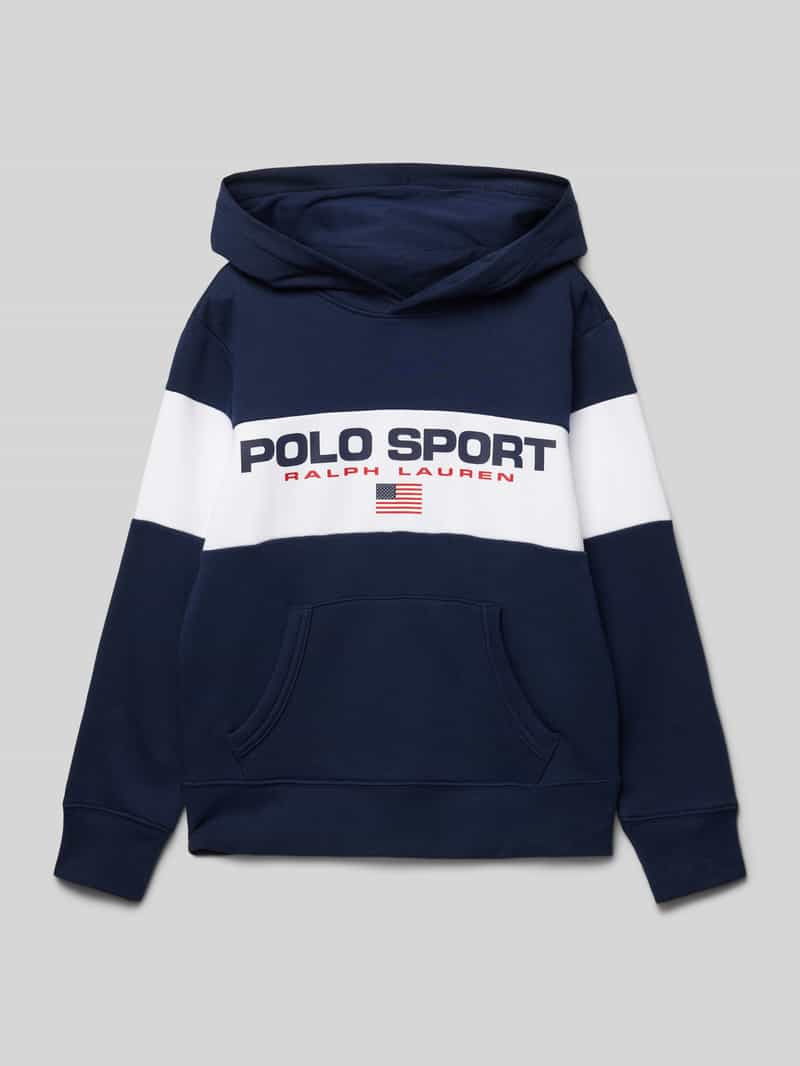 Polo Sport Hoodie met labelprint