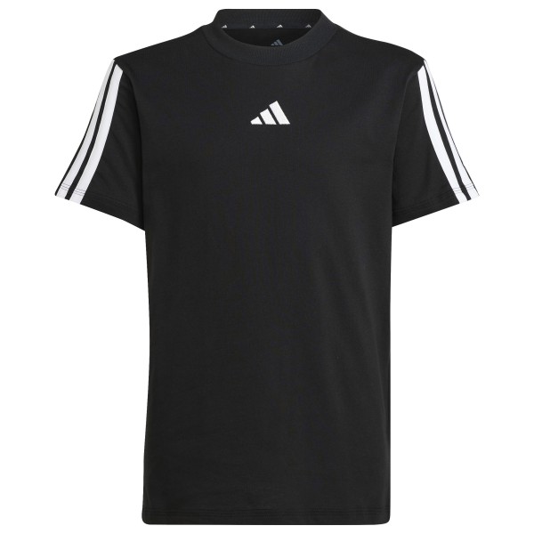 adidas - Kid's 3 Stripes Tee 160 - T-shirt, zwart