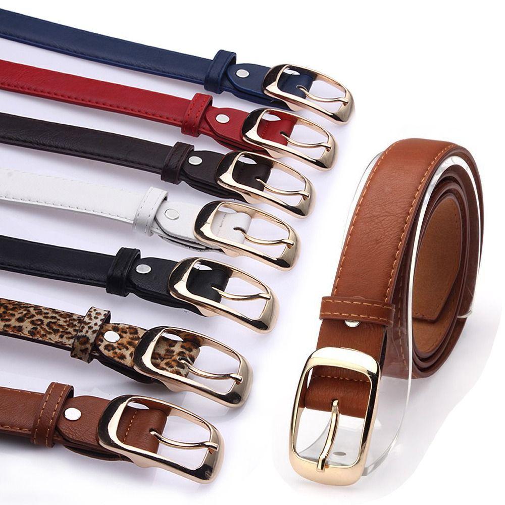 Xianyou Luxe ontwerp Veelzijdige tailleband met pingesp Dunne tailleband Broekkleding Riemen Leren riem bruin