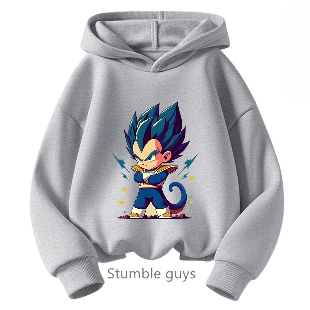 ETST 009 Kinderkleding Jongens Dragon Ball Z Hoodie Lente- en herfstkleding Kindertrui Cartoon Lange mouw Capuchon Sweatshirt S