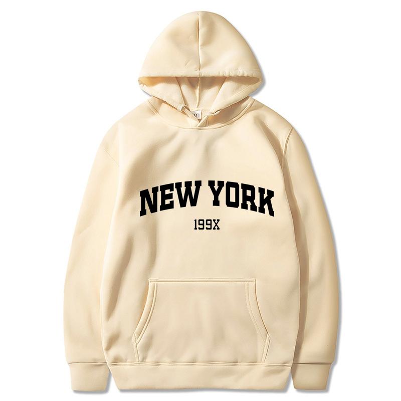 Boutique sports suit series 2 New York 199X Personality Letter Hoodie Heren Modemerk Lange Mouw Casual Comfortabel T-shirt Sport Heren Hoodie Top S