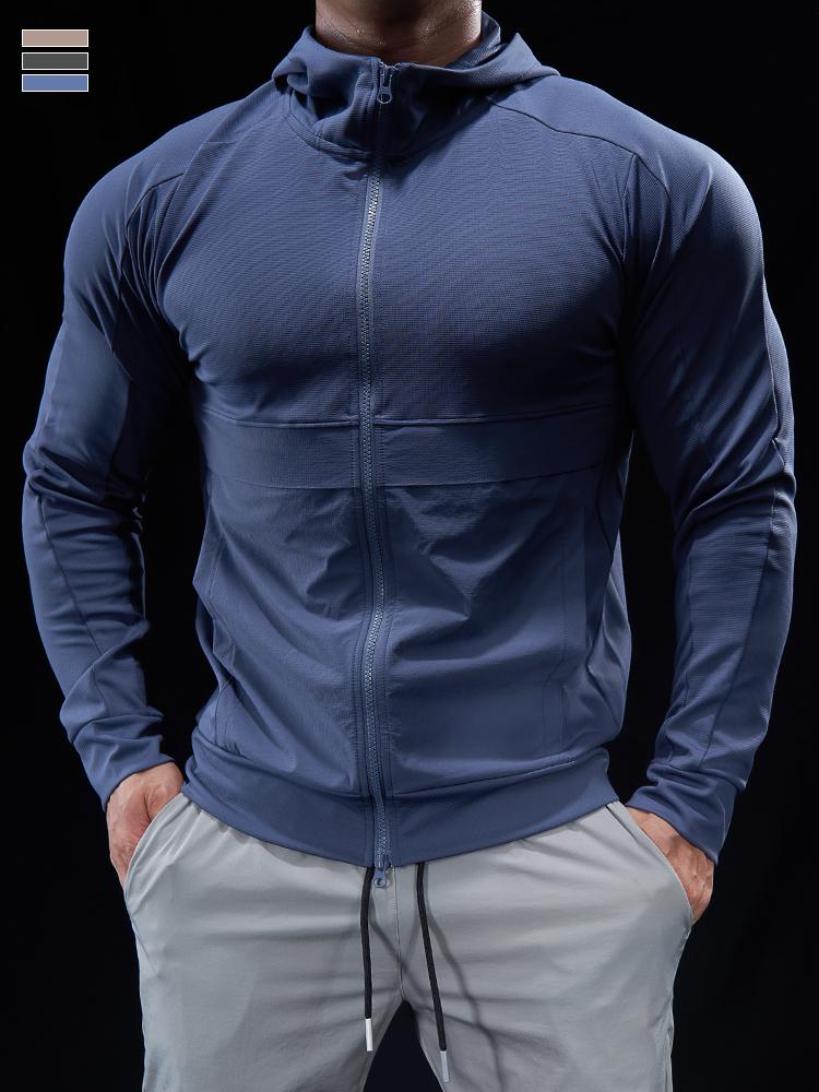 Shedao Pro Fitness Sporting Heren Hardloop Trainingsjack Gym Fitness Sportshirts Tops Korte Mouw Hoodies Outdoor Fietsen Hoodie Spiertraining Kleding M zwart