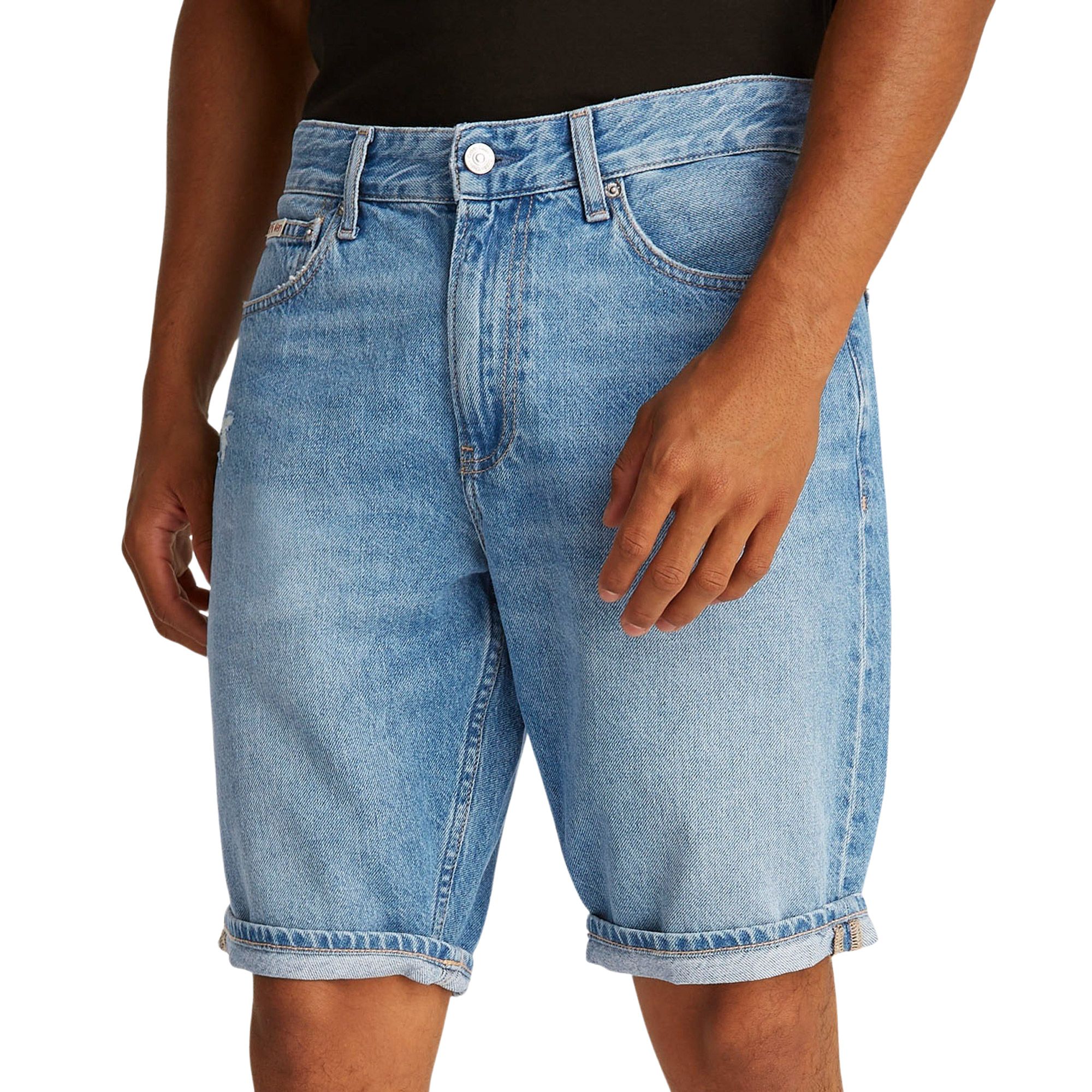 Calvin Klein Short REGULAR SHORT in middenblauwe wassing
