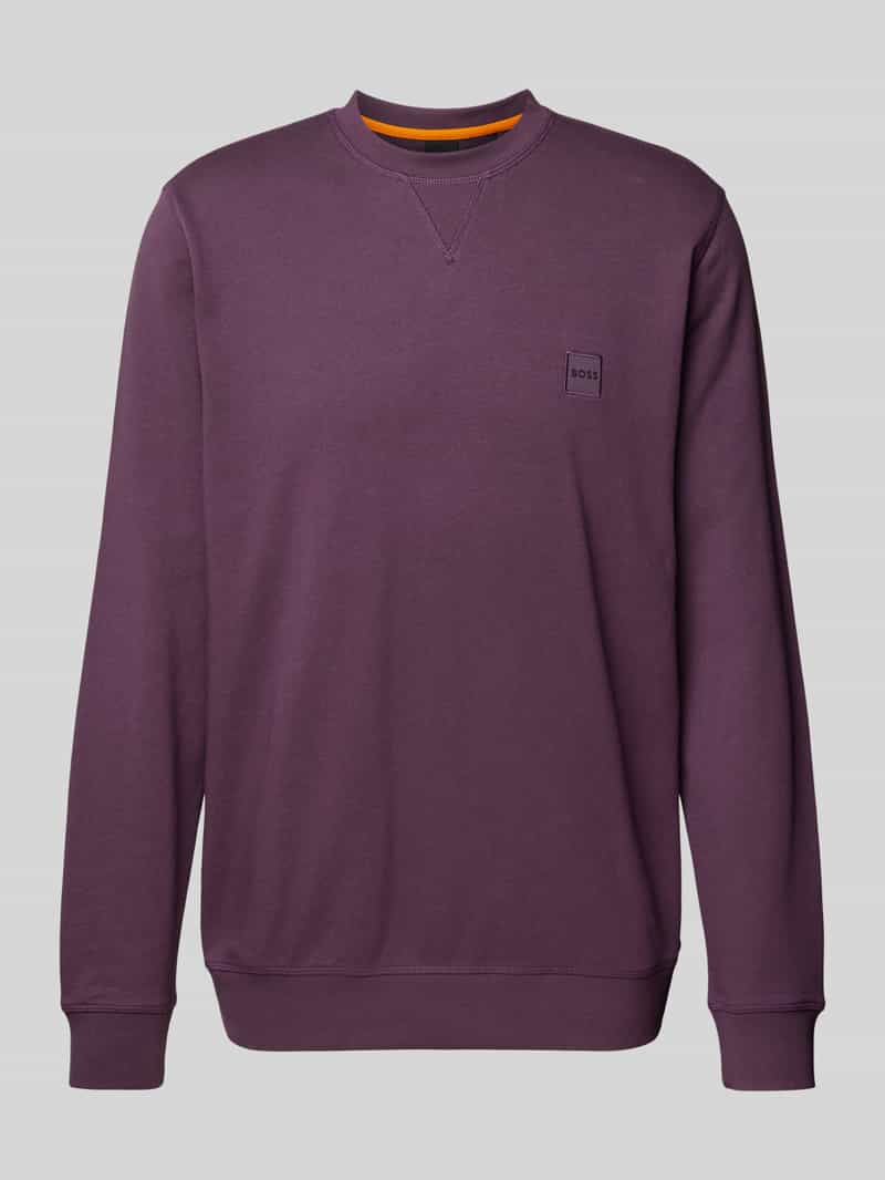 Boss Orange Sweatshirt Westart met boss logo-patch