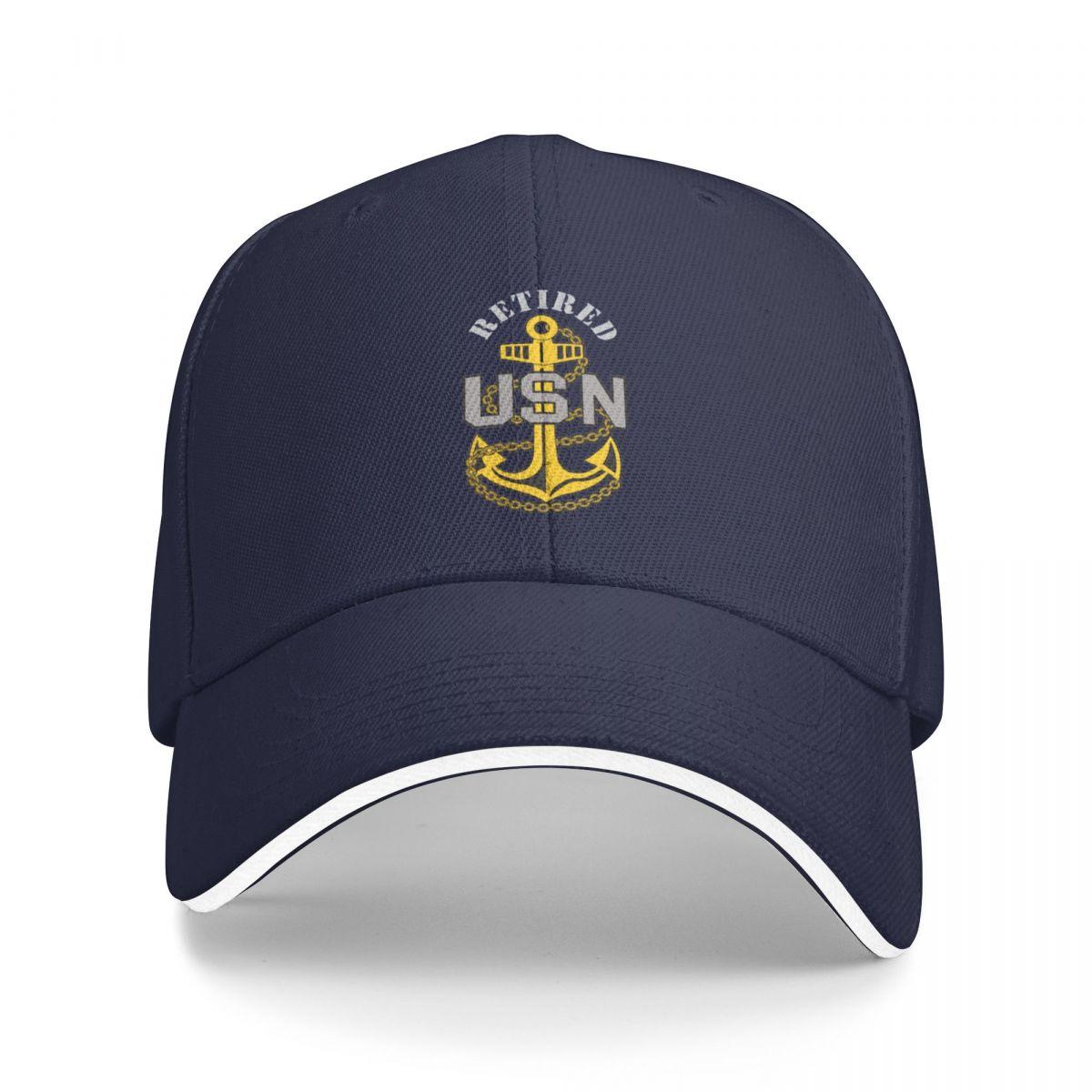91220702MAC3XJBU98 Marinechef-anker (Gepensioneerd) Pet Baseballpet Zonnepet pet voor dames Unisex's