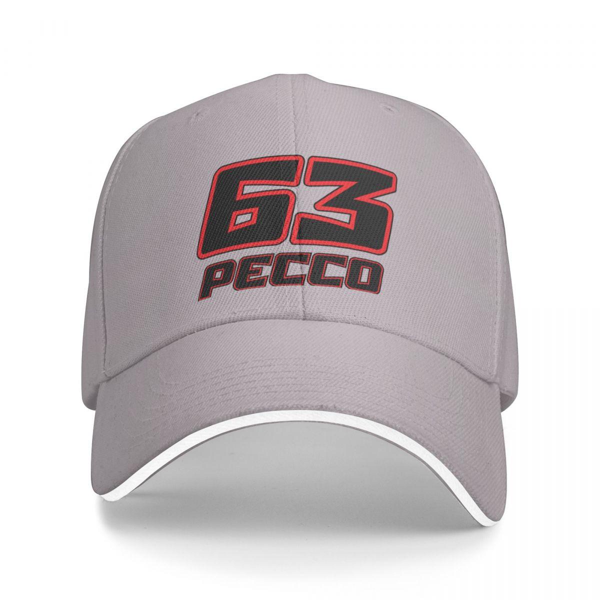 91440605MAC58Q307J Pecco Bagnaia 63 2022 Baseball Cap Strandvissers Caps Dames Hoeden Unisex'S