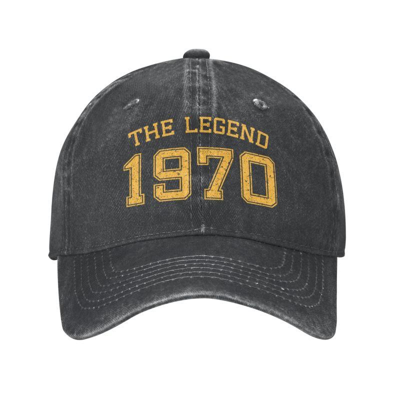 91610103MAC303Y57G Gepersonaliseerde katoenen The Legend Born In 1970 Baseball Cap Unisex Dames Ademende Dad Hat Sport Adult Baseball Cap