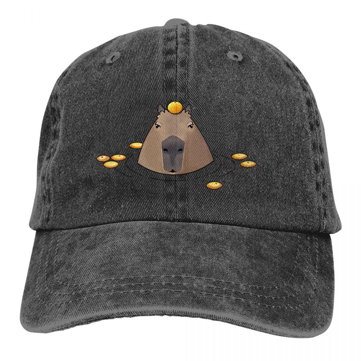 91421224MABNCF2A91 Capybara Baseball Caps Petten met klep Zonnescherm Hoeden voor Unisex One Size
