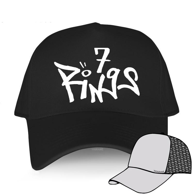 91140106MA0LTHB19W Ariana Grande Nieuwste album 7 ringen Baseball Cap 100% Katoen Dad Hat Thank U,Next Snapback Hoeden Borduurwerk Unisex Dames caps bone Adjustable