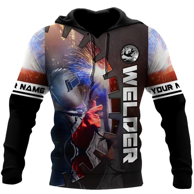 Xuhaijian02 Lasser Grafische Hoodies Voor Heren Mode Gepersonaliseerde Uniform Lasser Truien Casual Hooded Sweatshirts Oversized Herenkleding S