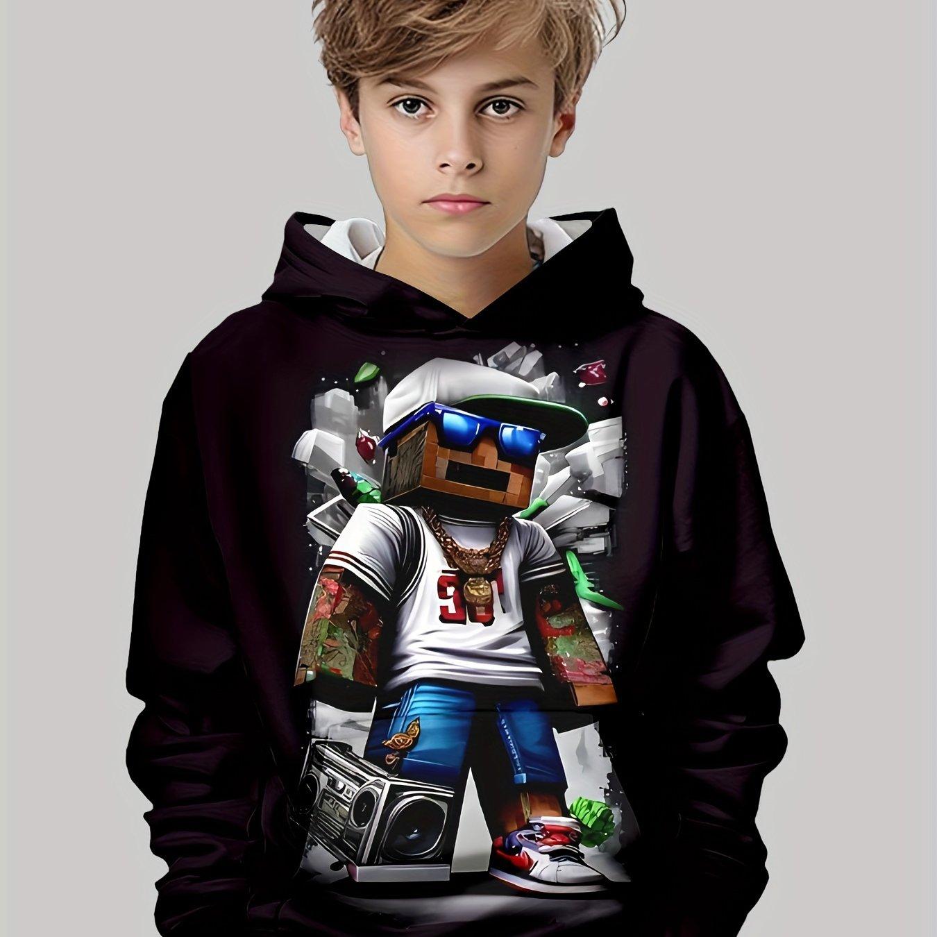 ETST WENDY 013 Kinderkleding Jongens Hoodies Lange Mouw Creatieve 3D Print Kinderen Lente Herfst Kleding Casual Mode Trui Meisjeskleding Top 110