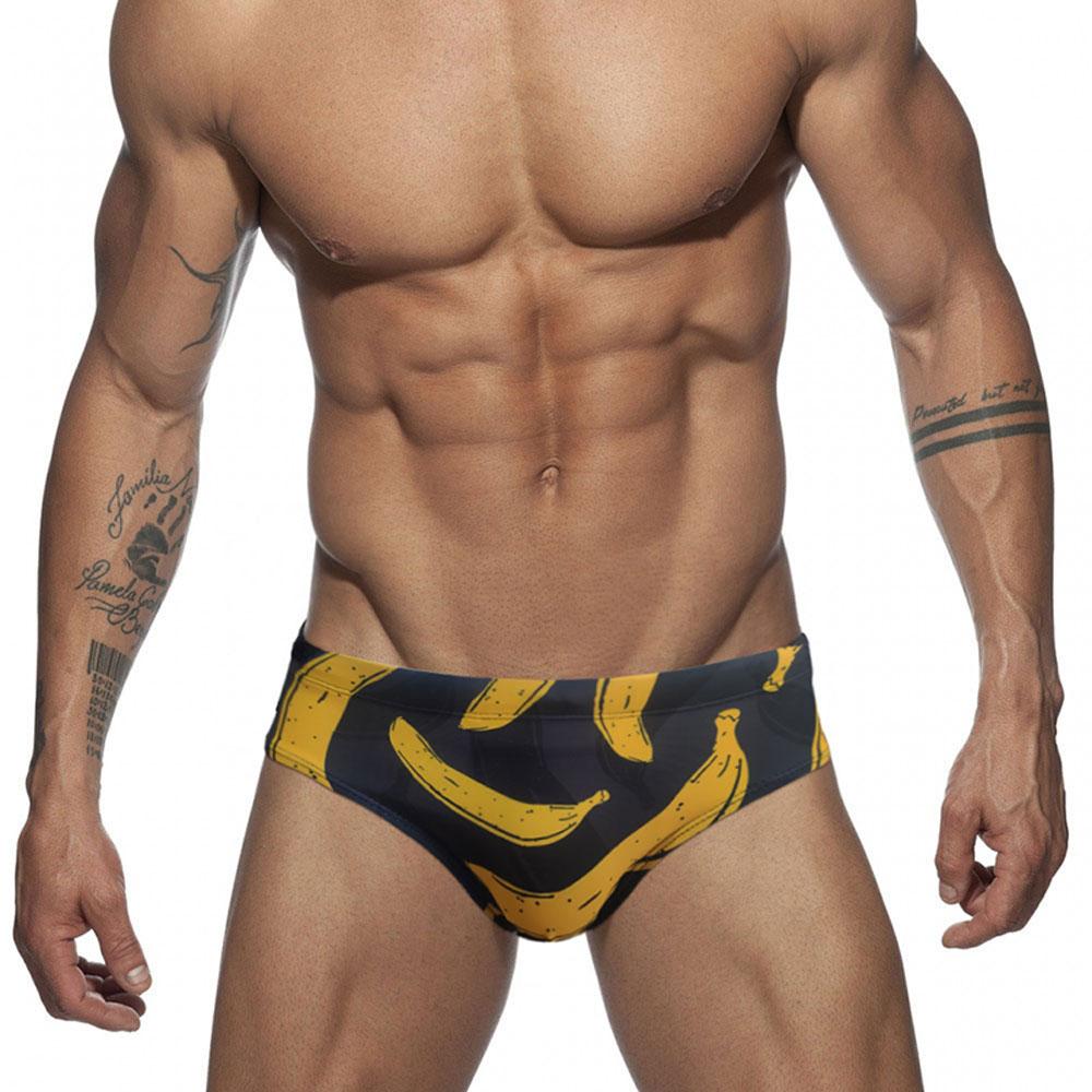 UXH Fashion Mannen Zwemslips Trunks Pride Day Gay Rainbow March Strakke pasvorm Sexy badmode Strandkleding Looien Surfen GYM M zwart