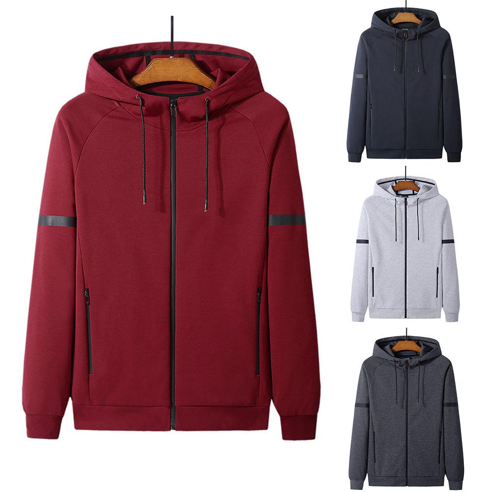 FX Men Nieuwe lente herfst katoenen heren jas rits vest sport capuchon top mode gebreide jas L-8XL 7XL zwart
