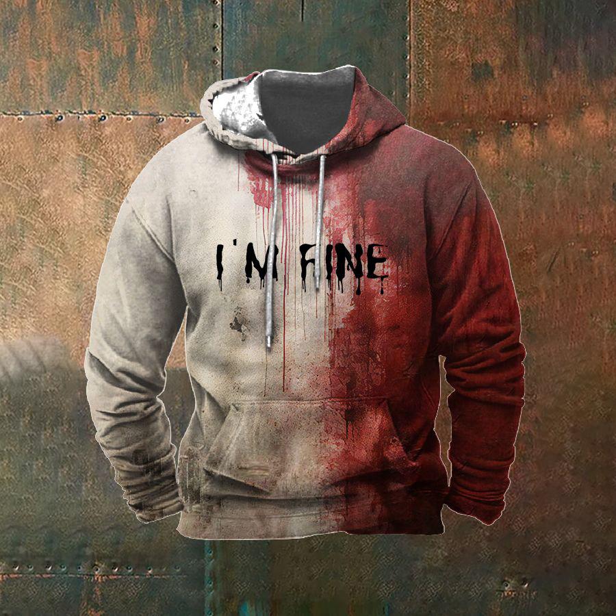 Bobby 2 Vintage Heren hoodie Herfst Casual Lange Mouw Pullover Harajuku Print Top Mode Streetwear Oversized Heren Hoodie y2k Kleding S