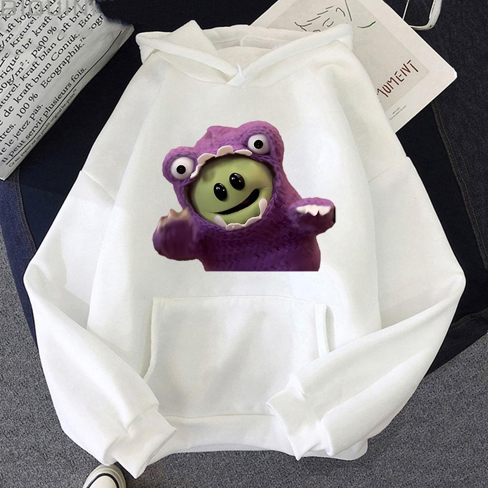 Trendy discount Wonderful Girl Nanalan Kleding Heren Letter Bedrukt Lange Mouw Cartoon Hoodies Losse Casual Sweatshirts Harajuku Tops XS wit
