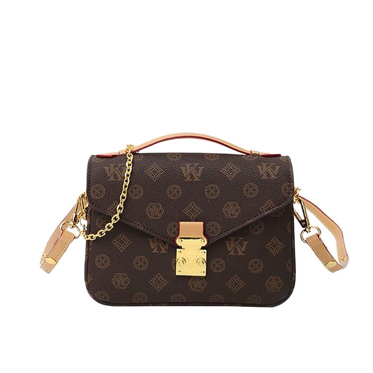 Your favorite bag Schoudertas eenvoudige mode retro damestas 2024 nieuw gepersonaliseerd casual textuur buitenlandse stijl schuine spanwijdte kleine vierkante tas bruin