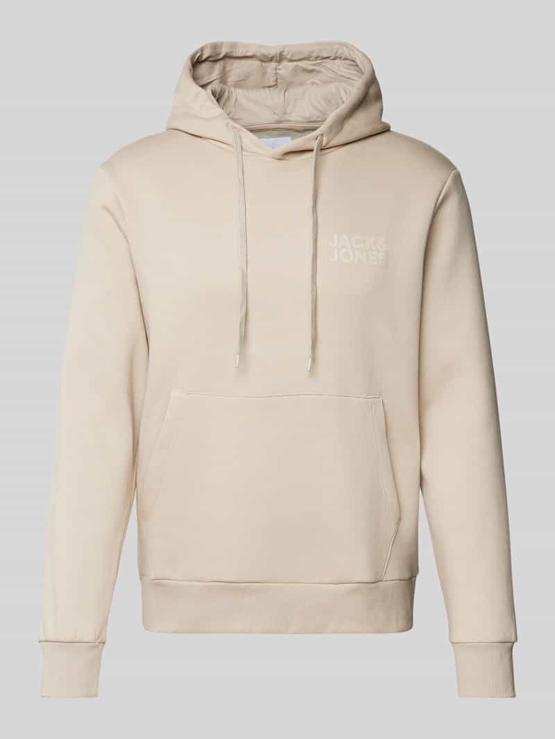 Jack & jones Hoodie met labelprint, model 'ECORP'