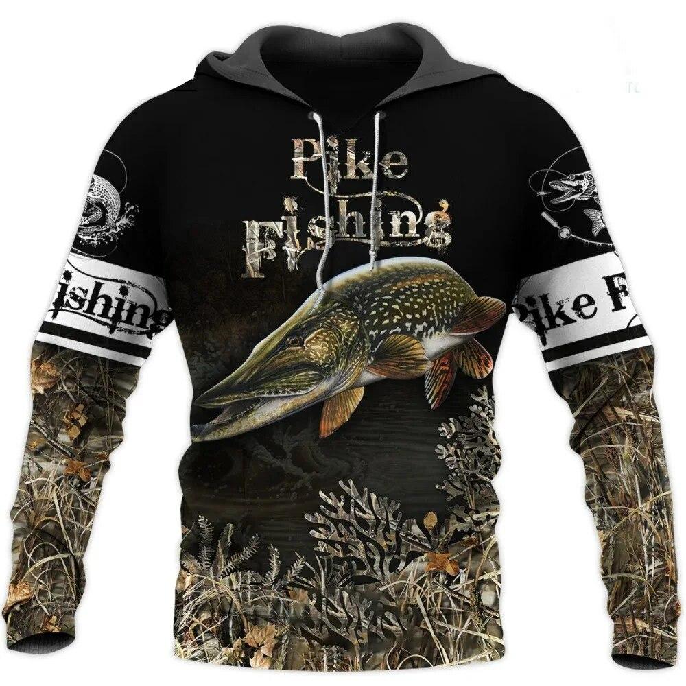 TIP723 Lente Herfst Cool Karpervissen 3D Geprint Mode Heren Hoodie Sweatshirts Oversized Tops Harajuku Stijl Casual Truien XL