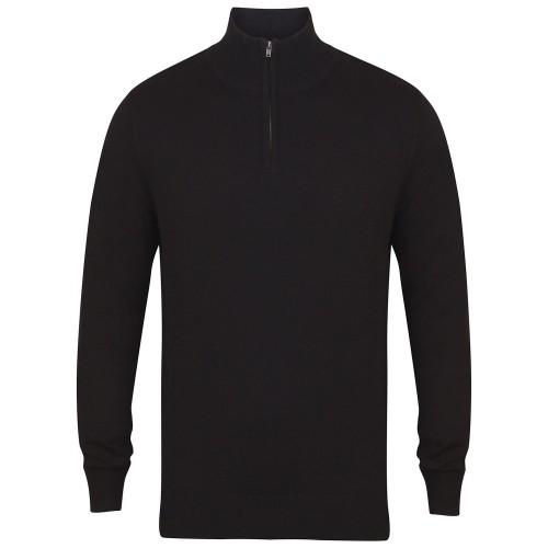 Henbury Heren sweatshirt met ritssluiting XL