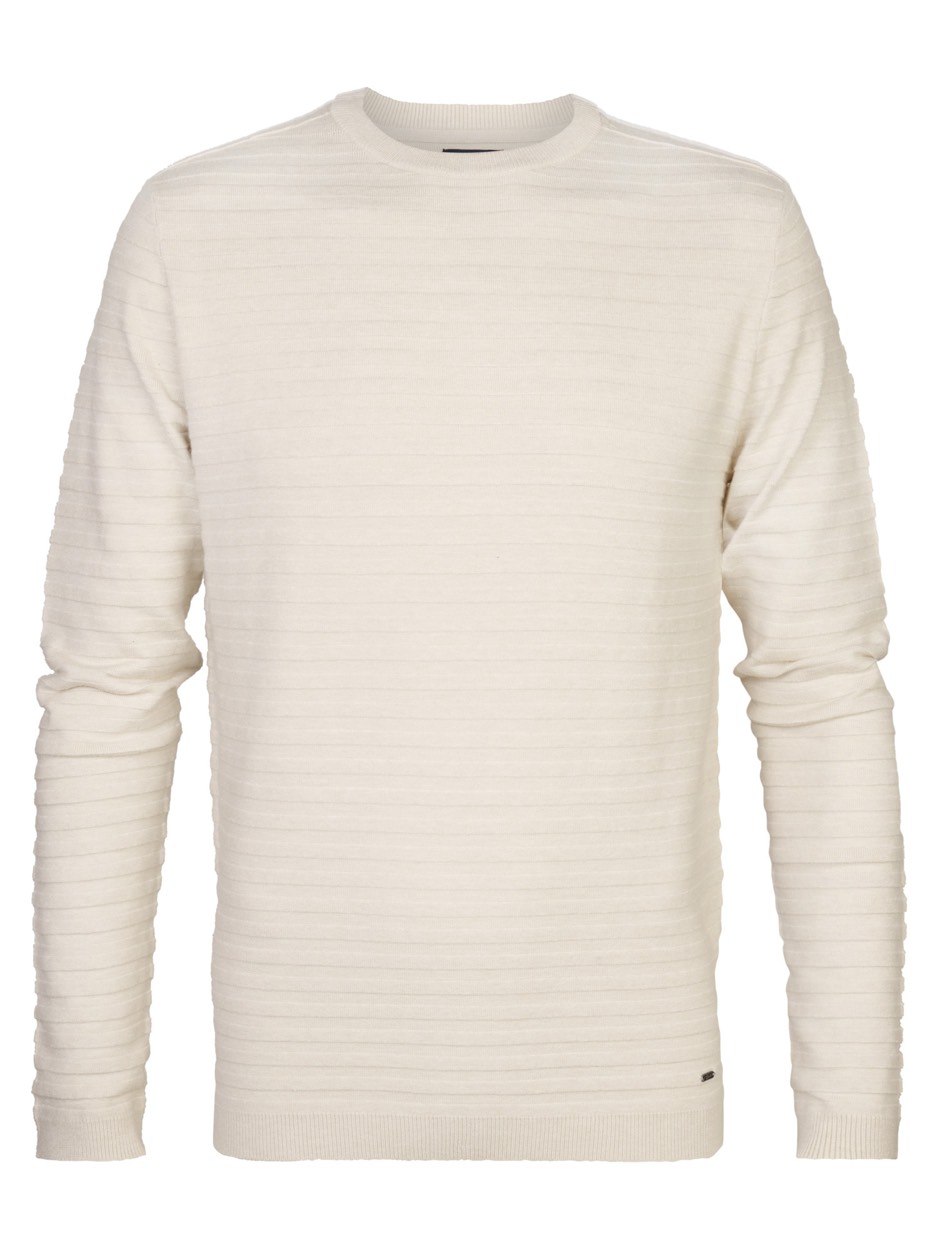Petrol Industries Knitwear round neck ecru