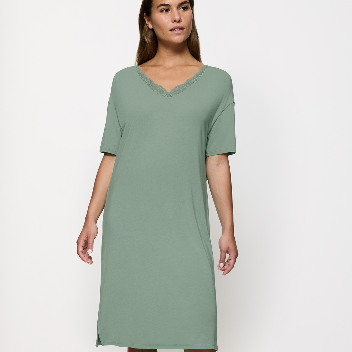 Triumph Timeless Sensuality nachtjapon, groen