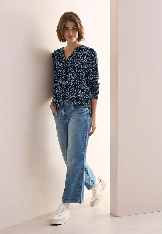 cecil Blouse met minimale print