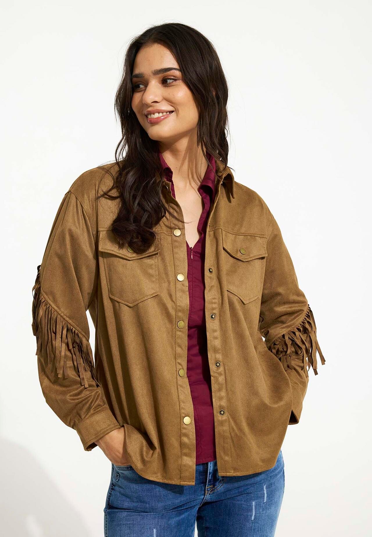 IN FRONT JESSICA SHIRT 16514 810 (Cognac 810)
