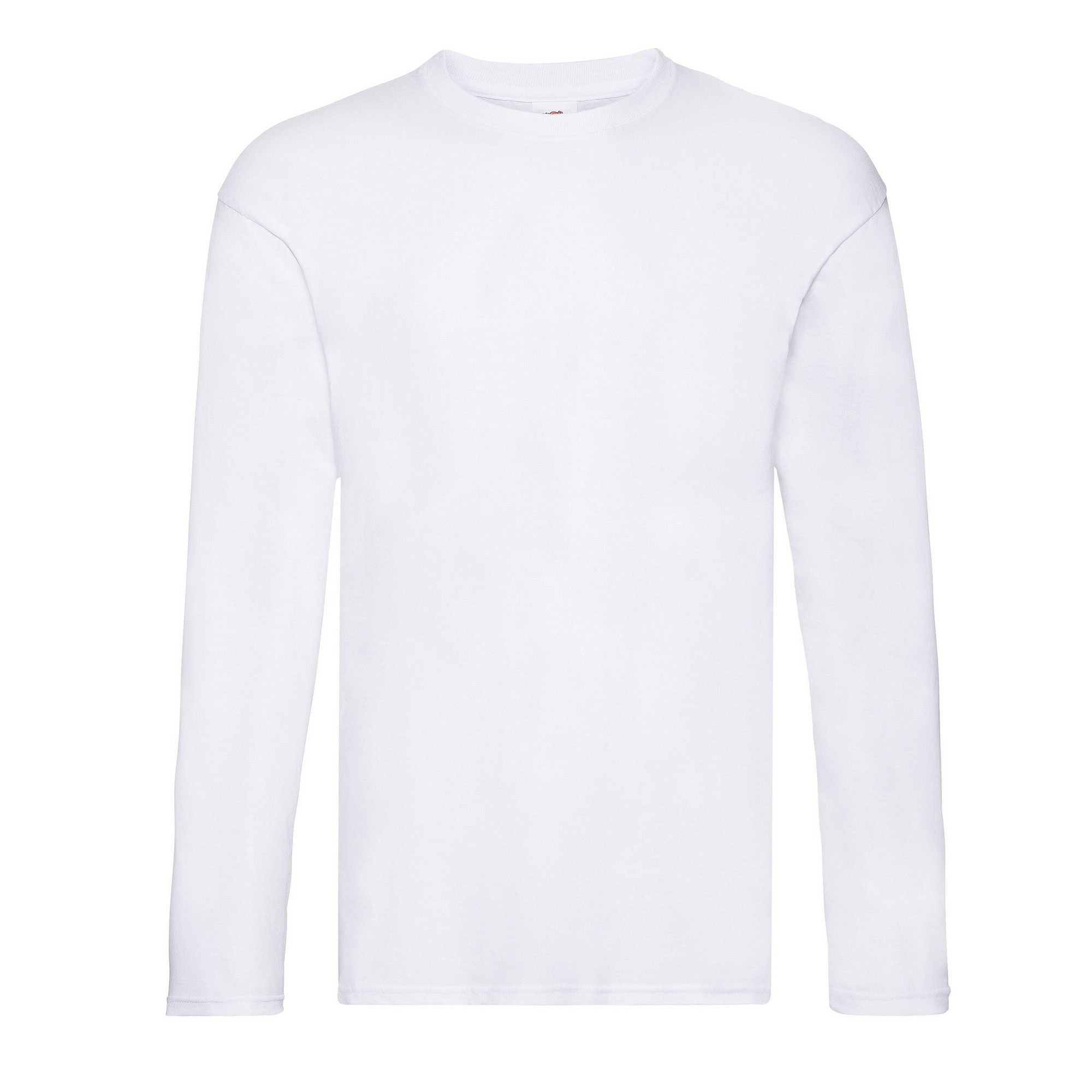 Fruit of the Loom Unisex original effen t-shirt met lange mouwen voor volwassenen