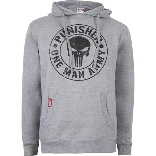 The Punisher De Punisher Heren One Man Army-hoodie L grijs/zwart