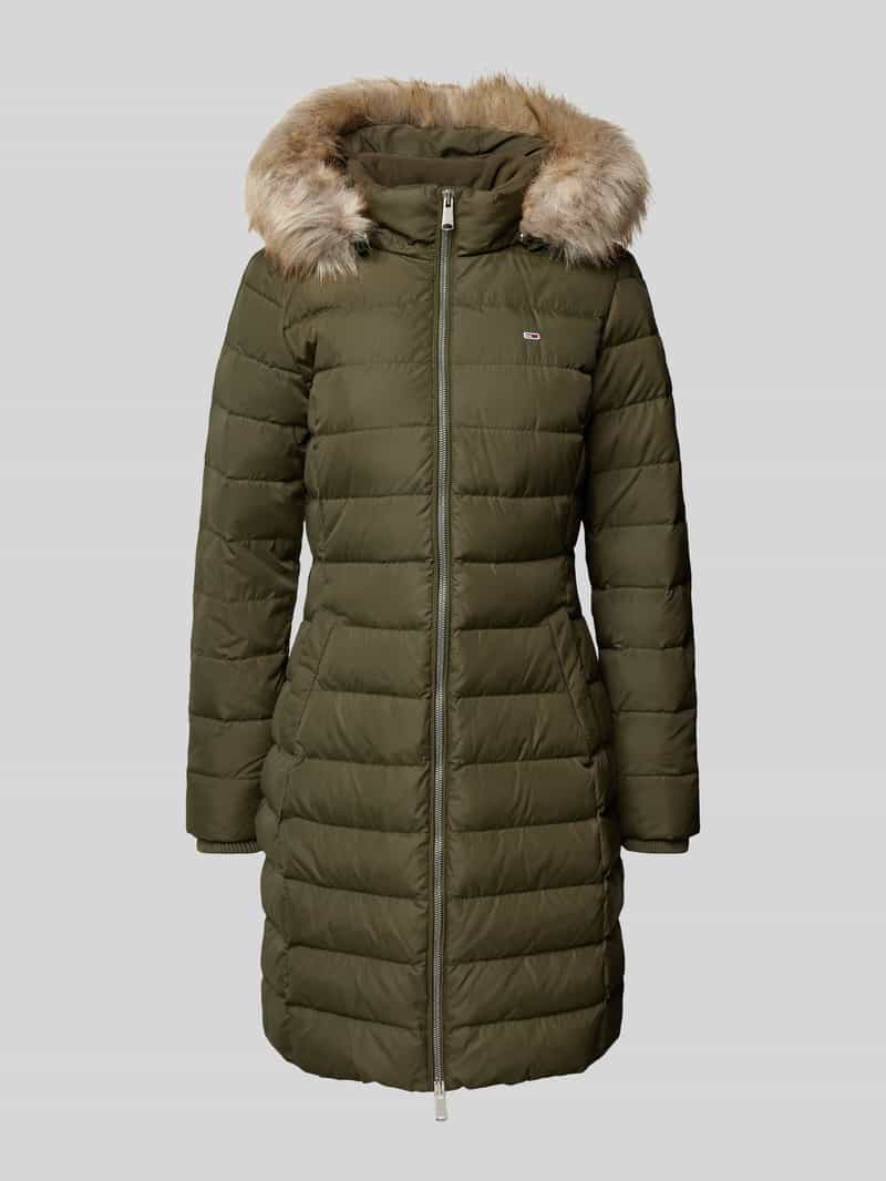 TOMMY JEANS Gewatteerde jas TJW ESSENTIAL HOODED DOWN COAT