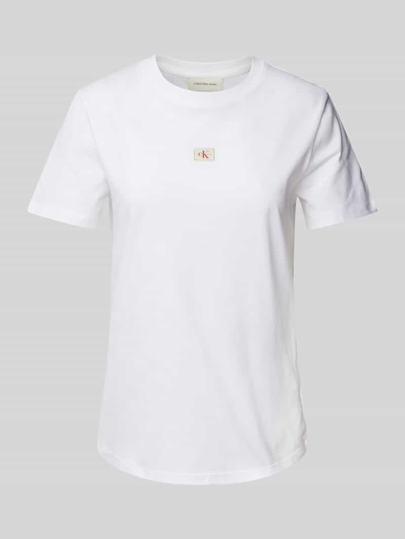 Calvin Klein Jeans Regular fit T-shirt met labelpatch