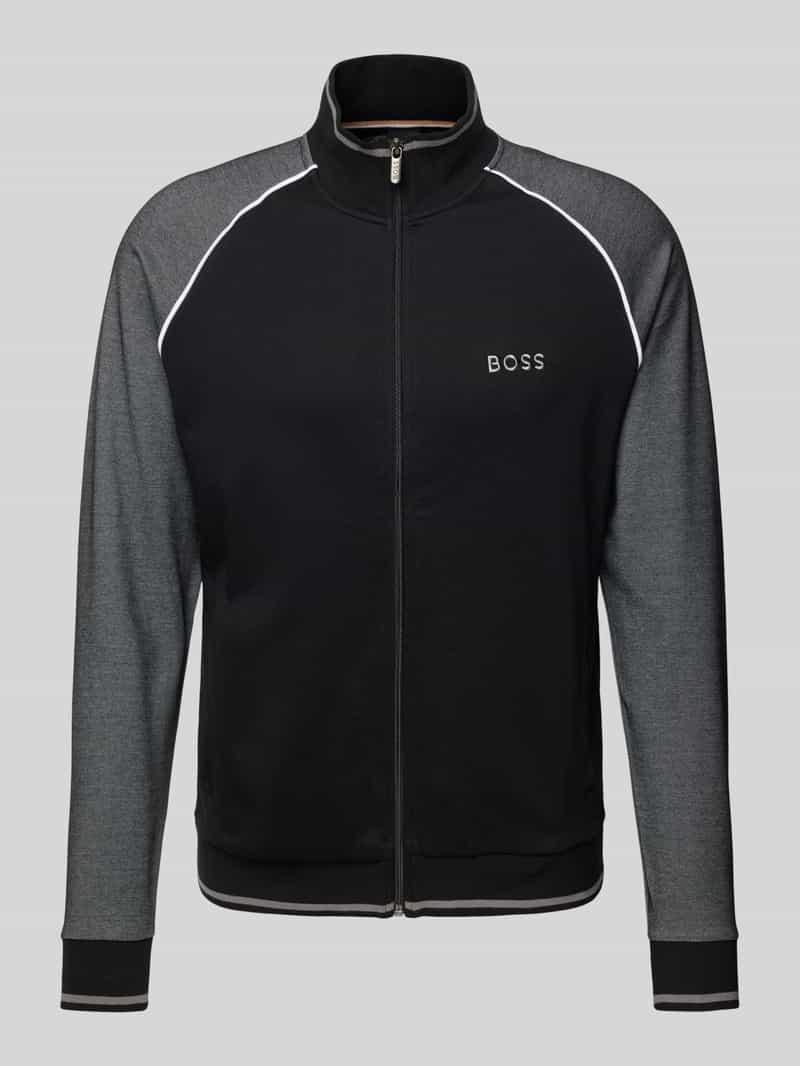 Boss Sweatjack met ritssluiting