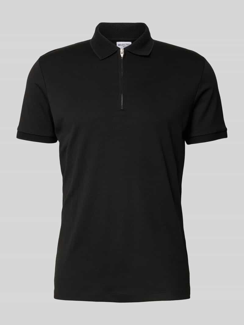 SELECTED HOMME Poloshirt SLHFAVE ZIP SS POLO NOOS