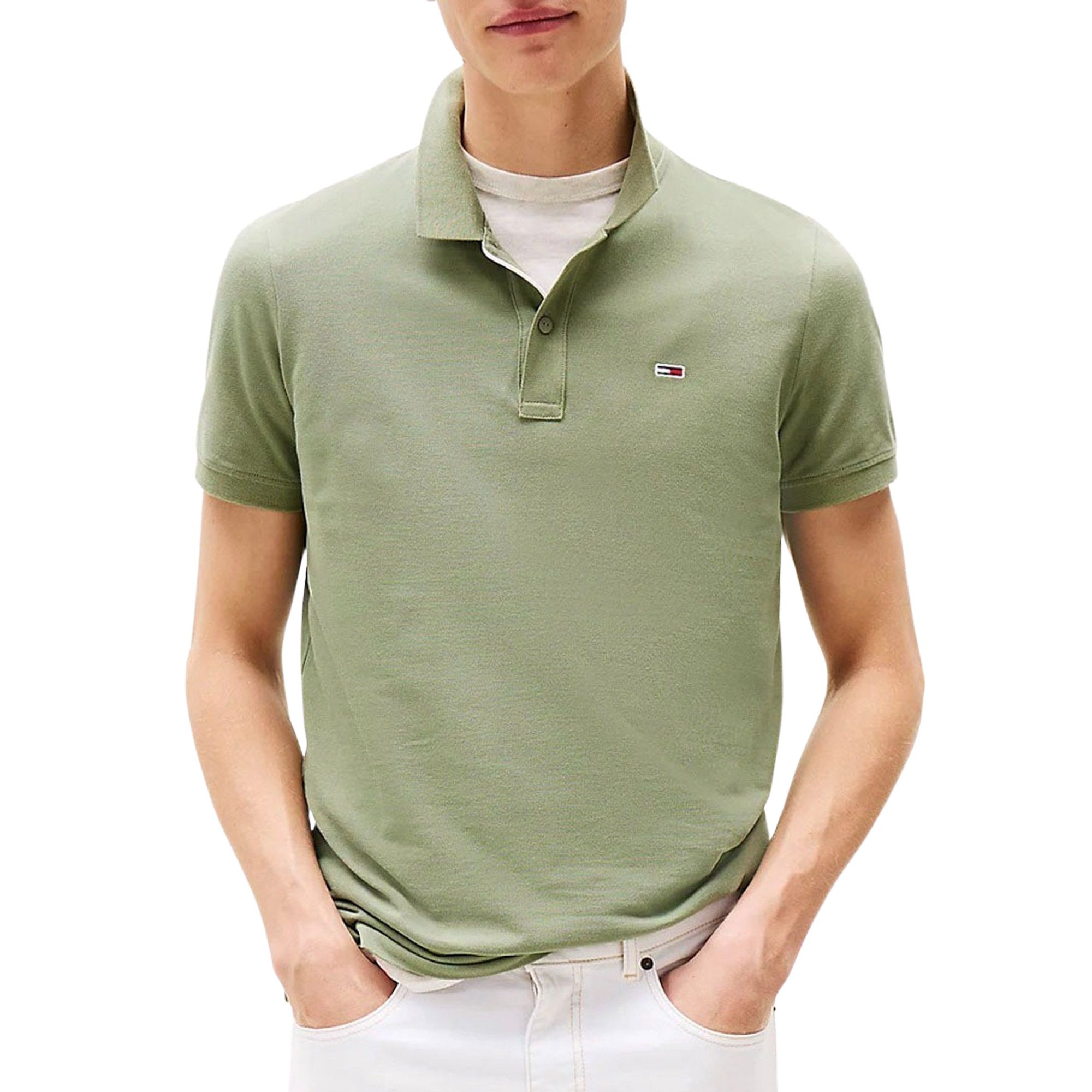 TOMMY JEANS Poloshirt TJM SLIM PLACKET POLO EXT
