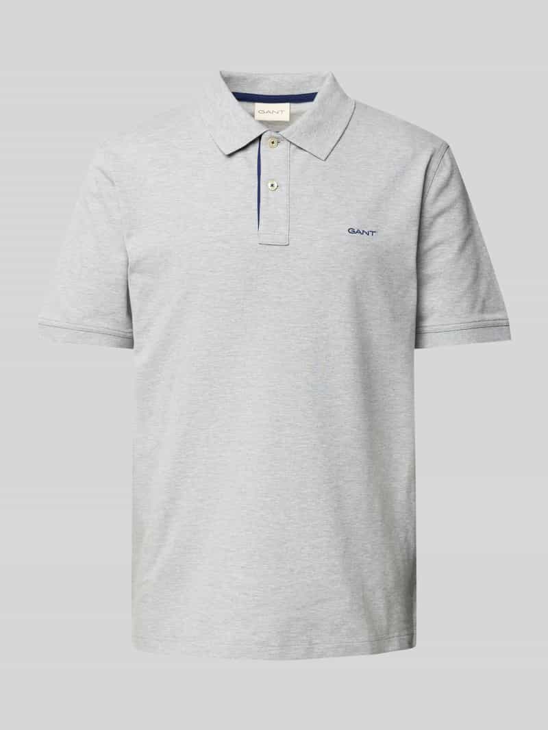 Gant Regular fit poloshirt met labelstitching