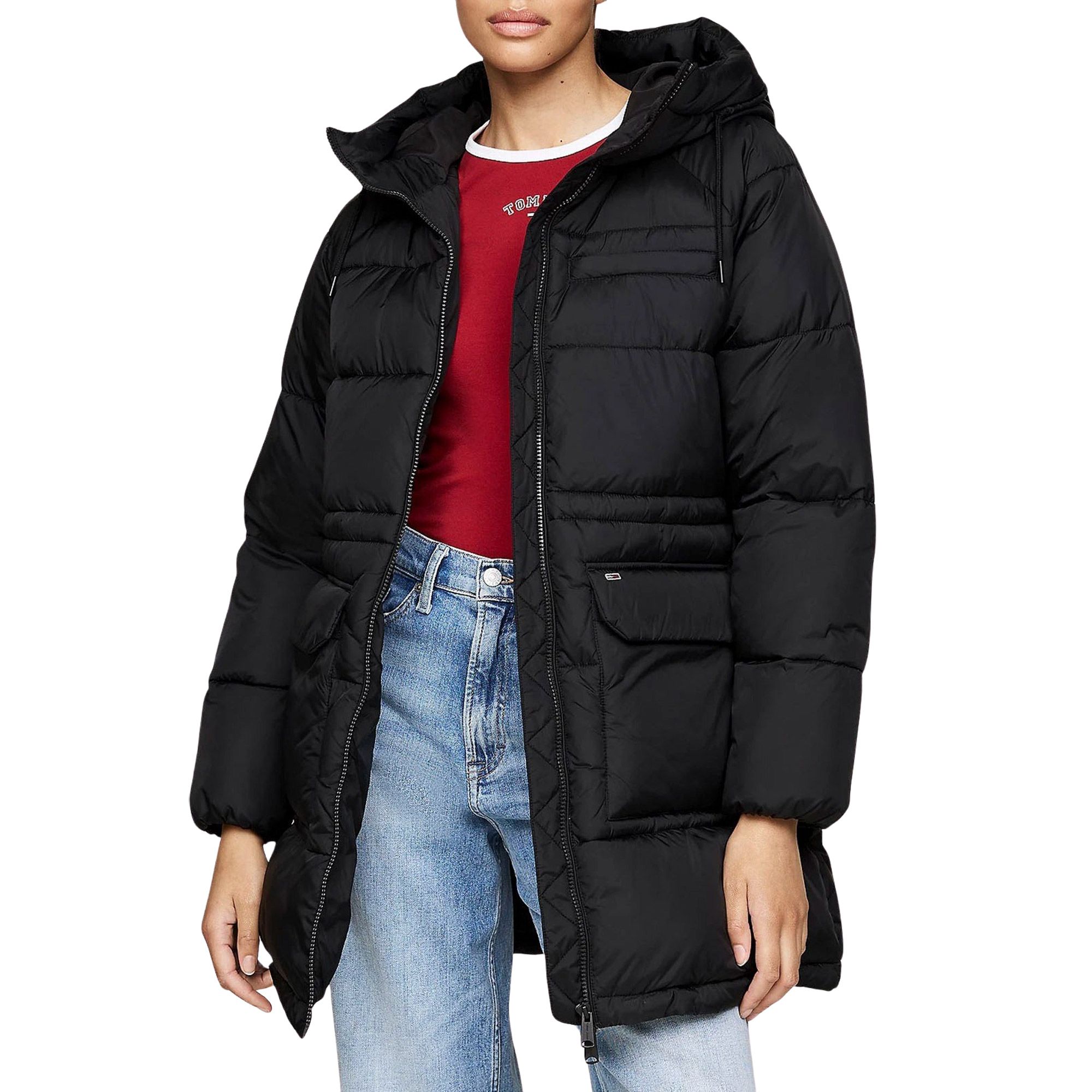 Tommy Hilfiger Midi Vail Puffer Winterjas Dames