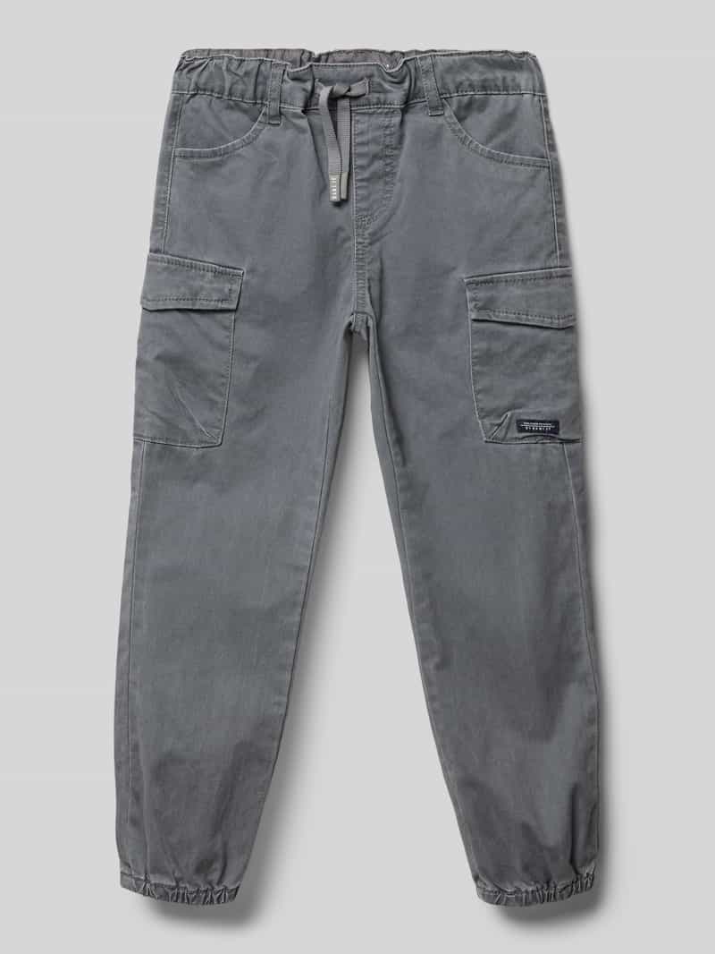 Name it Regular fit cargobroek met labeldetail, model 'BEN'