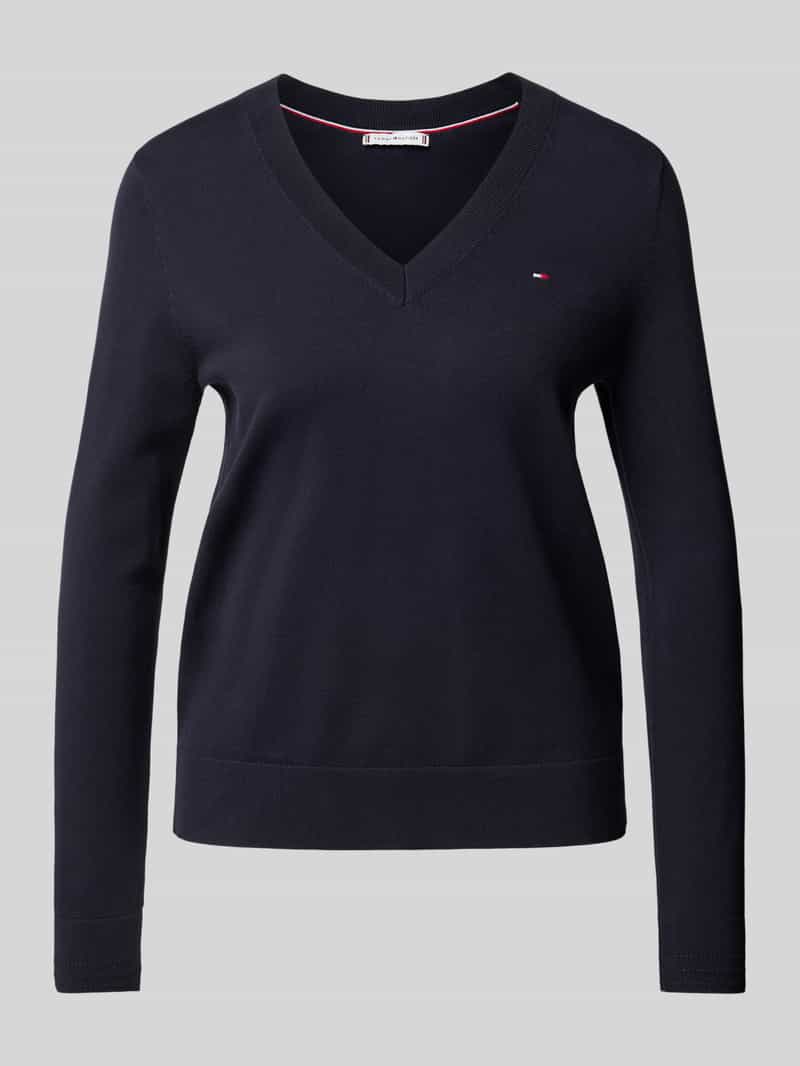 Tommy Hilfiger Trui met V-hals CO JERSEY STITCH V-NK SWEATER