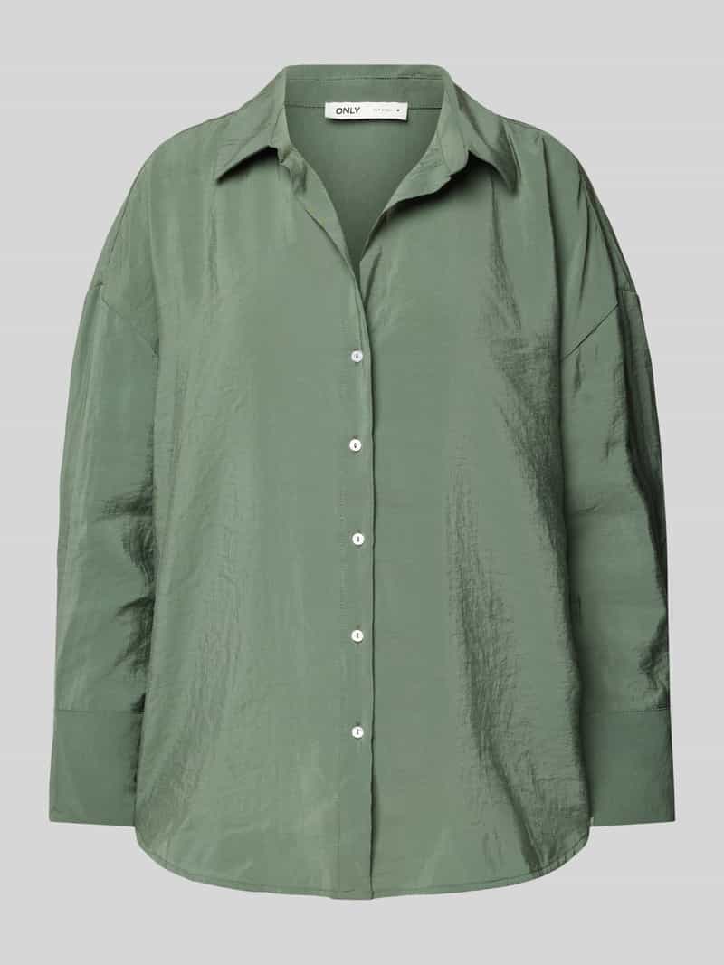 Only Blouse met overhemdkraag, model 'ZAZIMA'