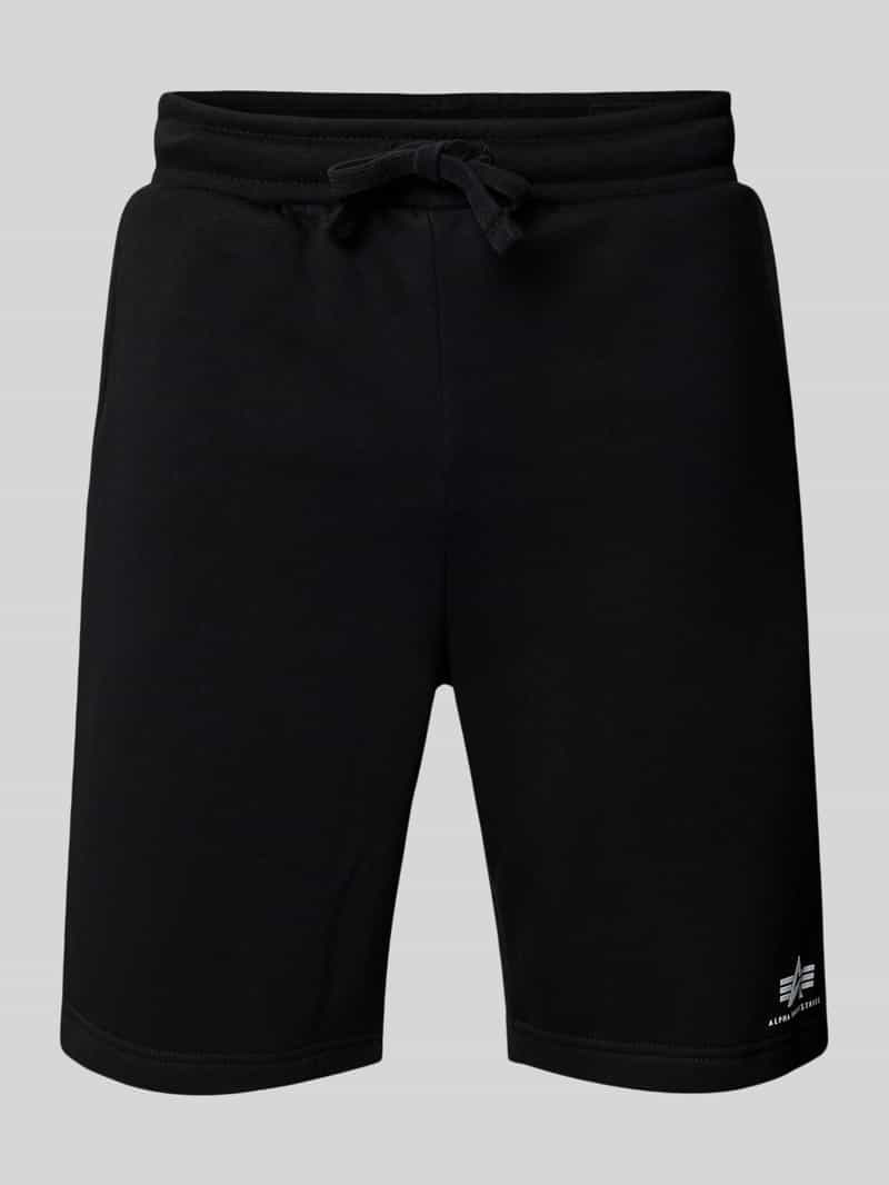 Alpha industries Sweatshorts met elastische band en tunnelkoord