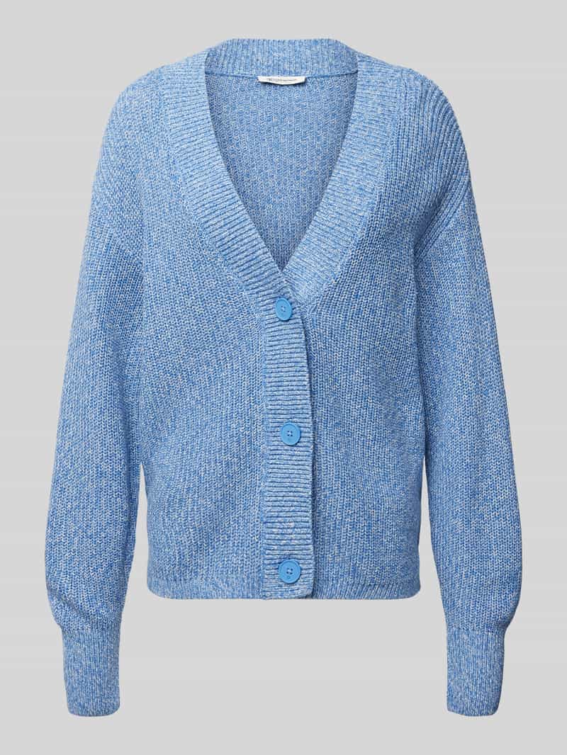 Tom Tailor Denim Cardigan met breistructuur en knoopsluiting
